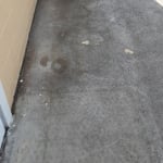 Patio before cleaning.