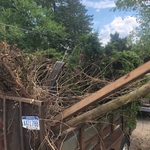 Trailer loaded heading to dumping site