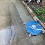 Surface cleaned Driveway. No Chemicals were used with fantastic results