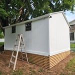 Painted shed