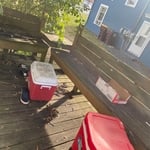 Deck pressure washing
