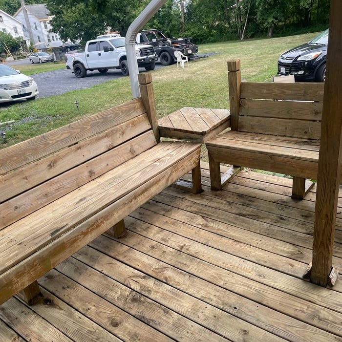 Deck pressure washing