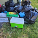 Trash removed and properly disposed of