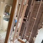 after interior walls exposed