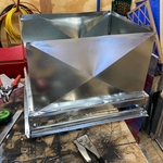 Custom-made plenum for the top of furnace.