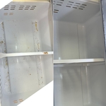 Freezer before and after