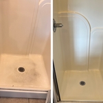 Shower before/after