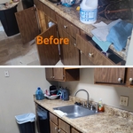 This kitchen really needed help and that's exactly what it got