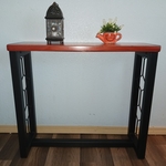 Upcycled Geometric Side Table (Junkyard 3/16" Round Bar/Tubing, Thrift Store Table)