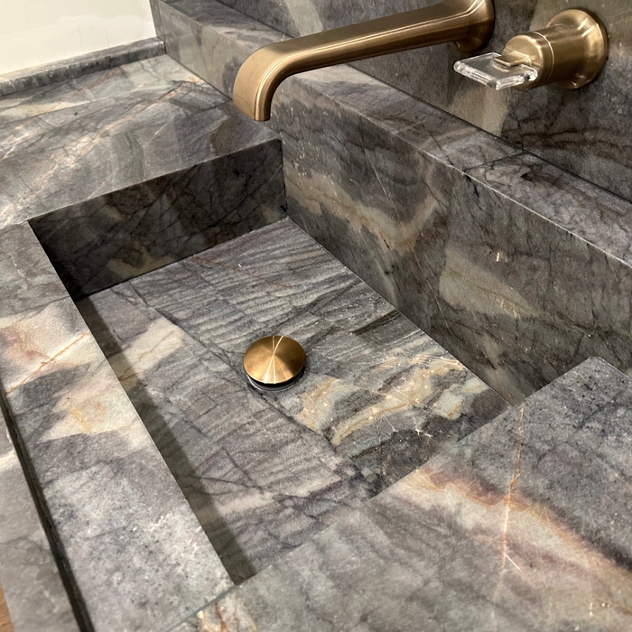 Stone Integrated Sink