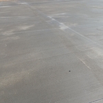 Concrete slab extension parking lot