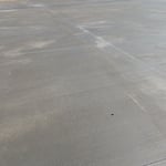 Concrete slab extension parking lot