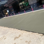 Approach and side walk