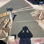 Approach and side walk