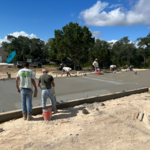 Our crew finishing concrete (Clearcreek Estates) copperas cove tx