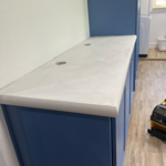 Beautiful white Concrete countertops