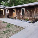 R&R concrete sidewalk and replace new added a patio