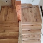View of staircase from above.