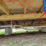 Water and drain lines rough