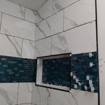 Tile shower surround
