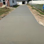 Concrete driveway