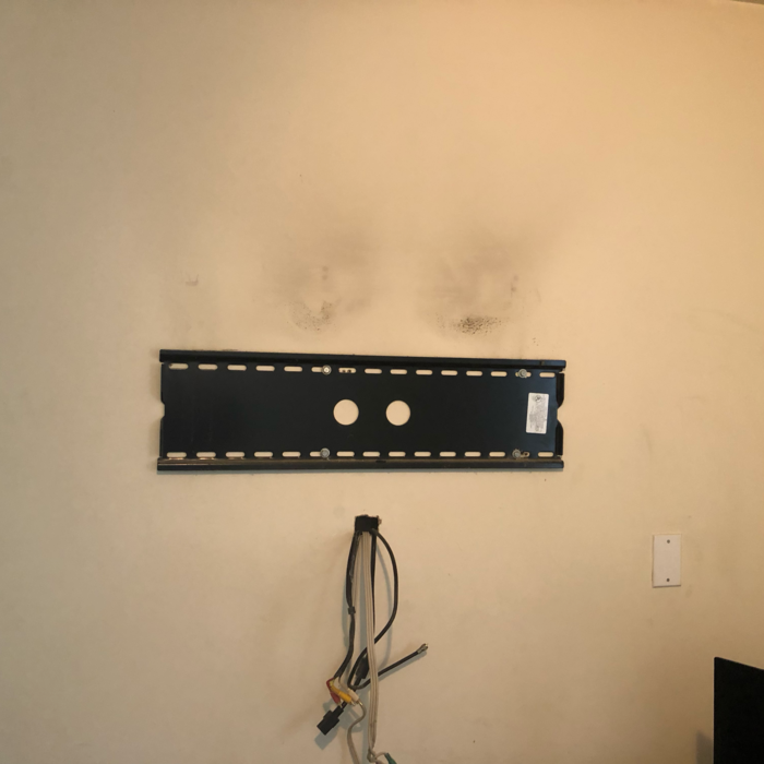 Wallplate is leveled and bolted in stud