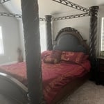 Bed completed with dressing!