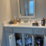 His Vanity before cleaning
