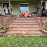 Brick stairs wash (after)
