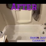 Painted Bath tub after cleaning