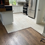 placed luxury plank floors over existing floors