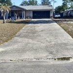 driveway before cleaning