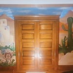 Mural of the Desert in the Den.