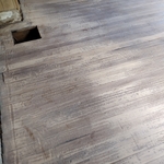 Floors stripped down