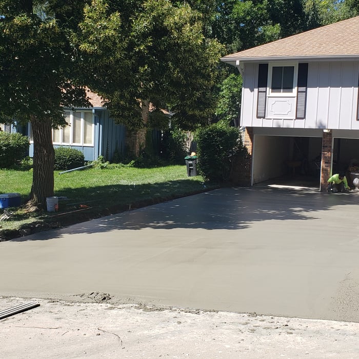 nearly finished surface w/ perimeter edge and beauty marks