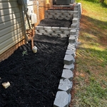 Stone and mulch makeover