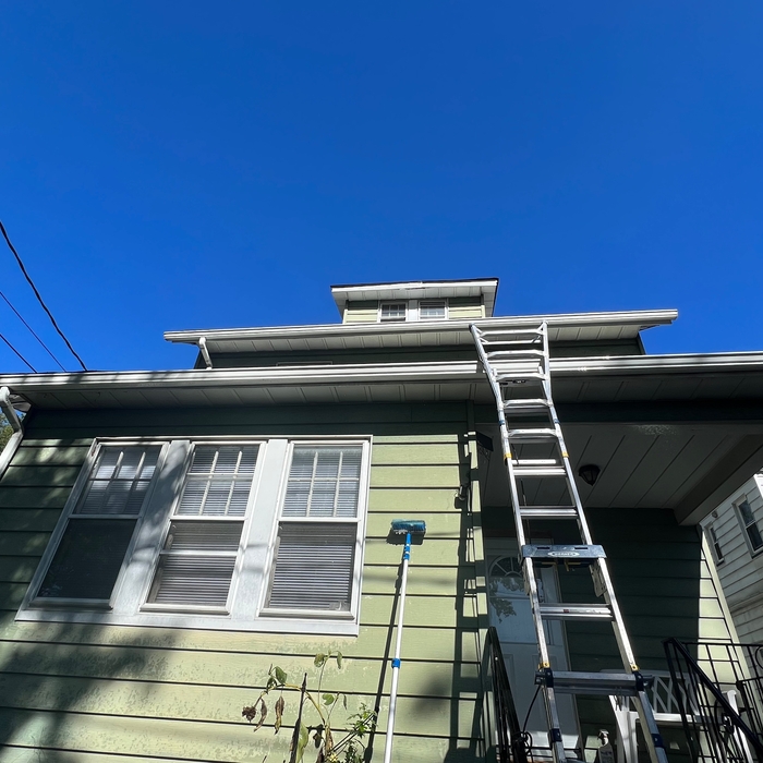 Gutters cleaning