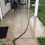 Back patio before washing