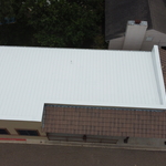 Full Silicone Sealant on Metal Roof.