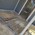 The deck before.