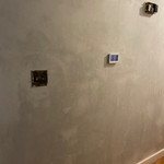 Plastered area