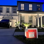landscape lighting installation