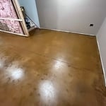 Basement stained floor (J.P)