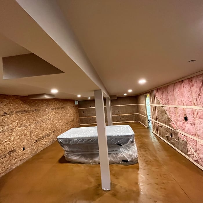 Basement stained floor (J.P)