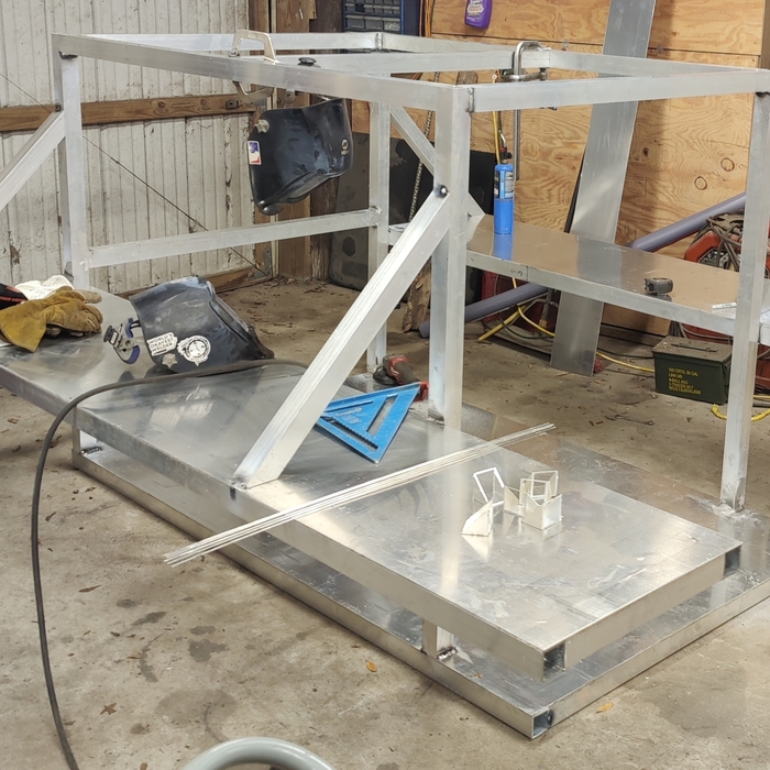 Aluminum truck skid