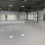 100% solid epoxy coating. The epoxy color is a light grey