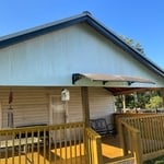 Stained deck