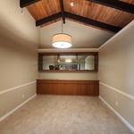 Finished bare dining room.