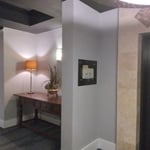 One side of the main elevator lobby that's on each floor