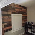 Rustic accent wall